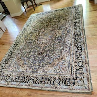classic oriiental rugs in several rooms