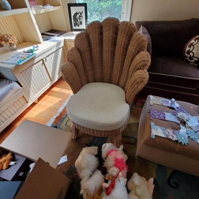 Art deco style side chair