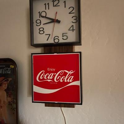coca cola clock