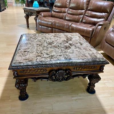 Coffee table and matching end tables 