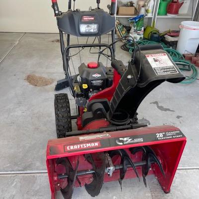 craftsman snow blower like new