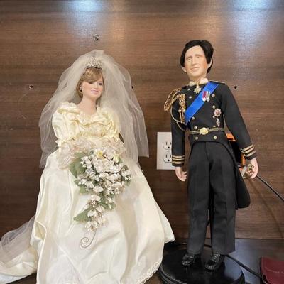 princess diana and Charles dolls