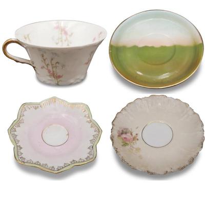 Lot of 3 Saucers & 1 Limoges for Weinstock Lubin & Co. Sacramento Teacup