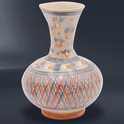 Hand Painted Clay Pottery Vase