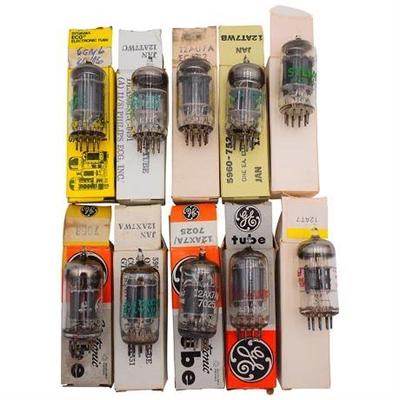 Lot Of Ten Vacuum Tubes