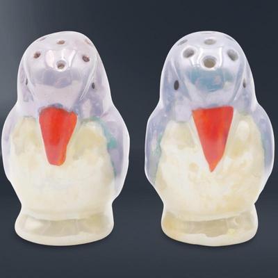 Lusterware Swan & Bird Spice Caddy
