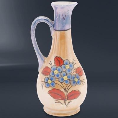 Hand Painted Lusterware Vinegar Cruet