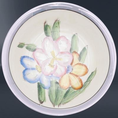 Lot Of Vintage Japanese Lusterware Plate & Two Bowls