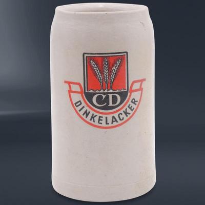 Dinkelacker Stoneware 1L Beer Mug