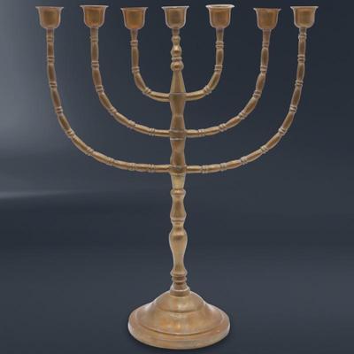 Large Bronze Menorah