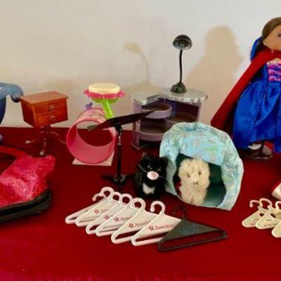 Lot 021-ER: American Girl Doll & Accessories Lot