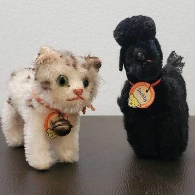Lot 040-ER: Vintage Steiff Cat & Dog