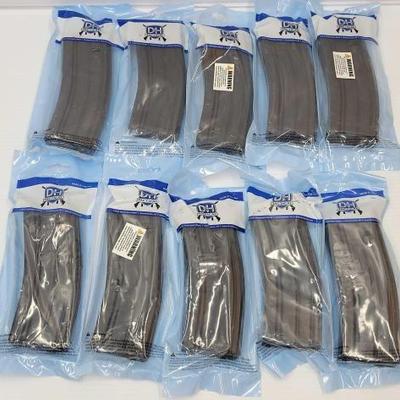 #1692 • (10) D&amp;H Tactical. 223/5.56 30rd Aluminum Magazines
