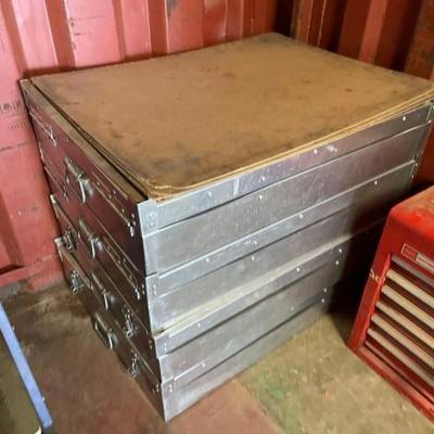 #6502 • (4) Zeigel Engineering Large Display Cases
