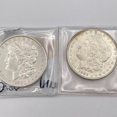 #356 • 1880-P & 1885 Morgan Silver Dollar
