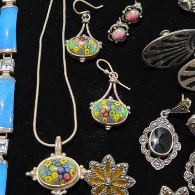 Sterling Silver Jewelry with Gemstones and Diamonds