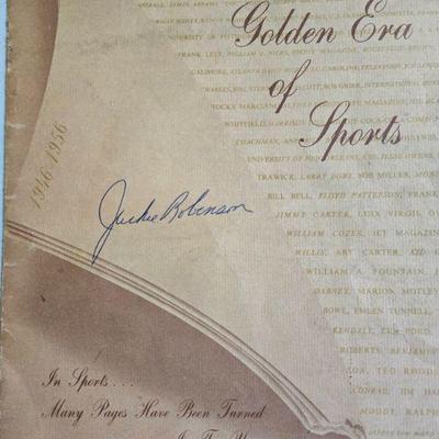 Jackie Robinson Signed/ Autographed Program