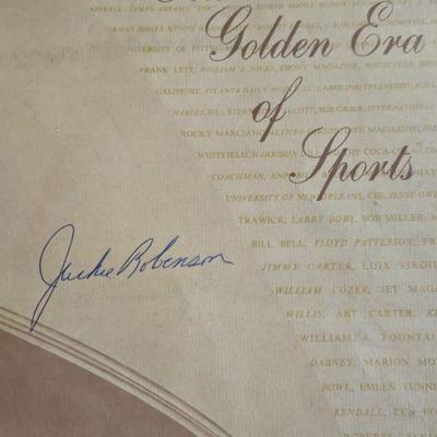 Jackie Robinson Signed/ Autographed Program