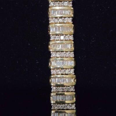 Diamonds and 14K Gold Bracelet 