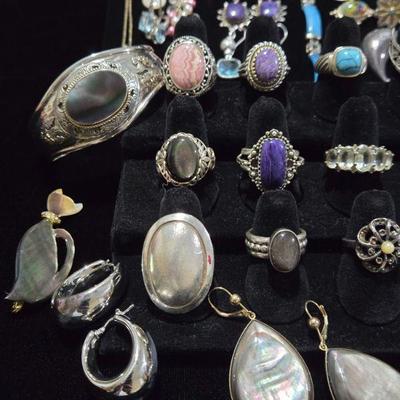 Sterling Silver Jewelry with Gemstones and Diamonds