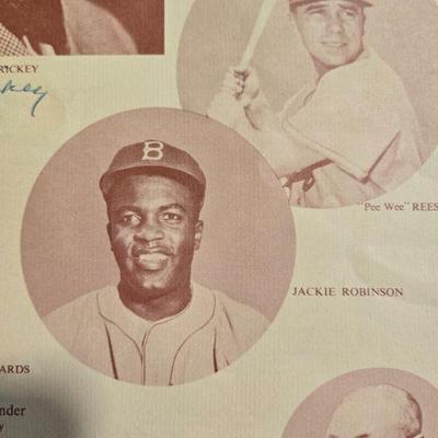 Jackie Robinson Signed/ Autographed Program