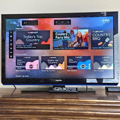 Lot #48 - Toshiba 40" Flat Screen HD TV with Stand - Model 40S51U - No Remote Found