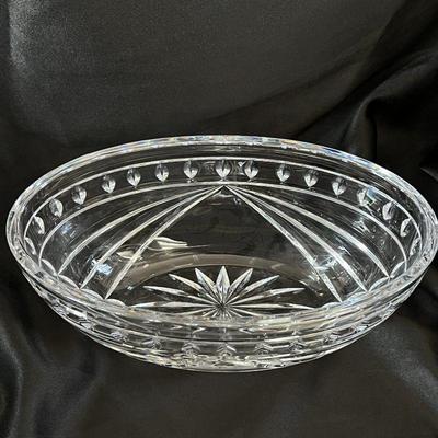 Waterford Cut Crystal Overture Oval Centerpiece Bowl 