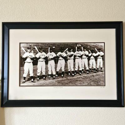 Lot #91 - Nostalgic Enlarged Black & White Photo of the 1958 San Francisco Giants at Seals Stadium - 24" x 34"