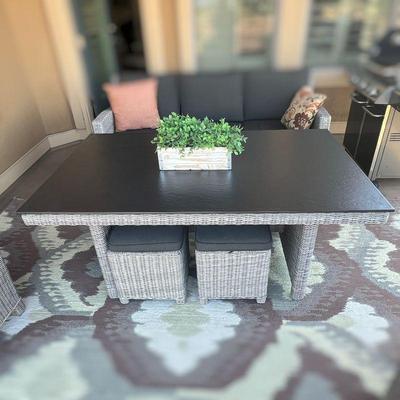 Outdoor All-Weather Wicker Patio Set