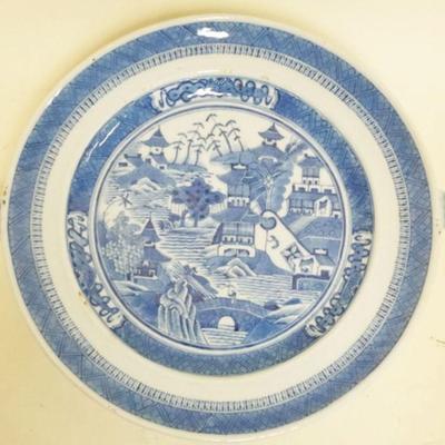 1128	CHINESE CANTON PORCELAIN WARMING DISH, APPROXIMATELY 11 IN X 3 IN
