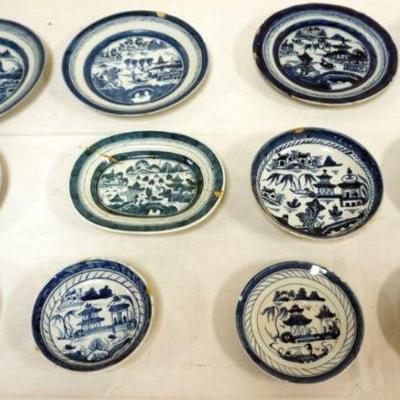 1144	CHINESE CANTON PORCELAIN GROUP OF 12 PIECE ASSORTED ITEMS,  LARGEST APPROXIMATELY 8  IN, ALL WITH DAMAGE
