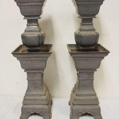1260	CHINESE PEWTER CANDLESTICKS, APPROXIMATELY 18 IN HIGH
