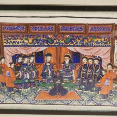 1109	CHINESE WATERCOLOR ON RICE PAPER, APROXIMATELY 14 IN X 9 1/2 IN OVERALL
