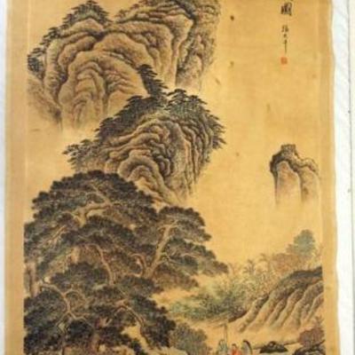 1241	ASIAN SCROLL, APPROXIMATELY 26 1/2 IN X 66 IN
