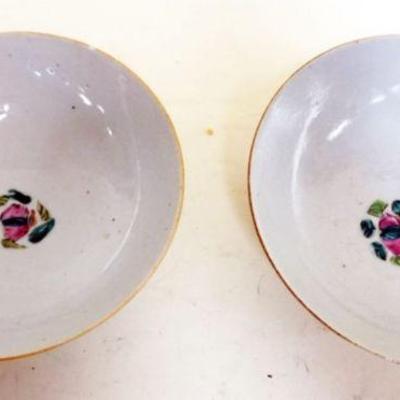 1247	CHINESE PORCELAIN BOWLS, 2 APPROXIMATELY 6 IN X 2 IN EACH
