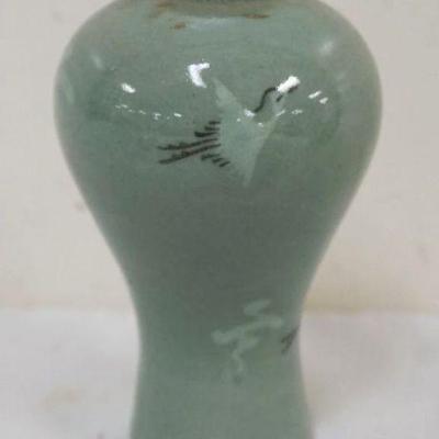 1272	MINIATURE CELADON VASE, APPROXIMATELY 4 1/2 IN HIGH

