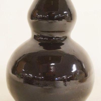 1035	ASIAN BROWN GLAZED DOUBLE GOURD SHAPED VASE, APPROXIMATELY 7 1/2 IN HIGH
