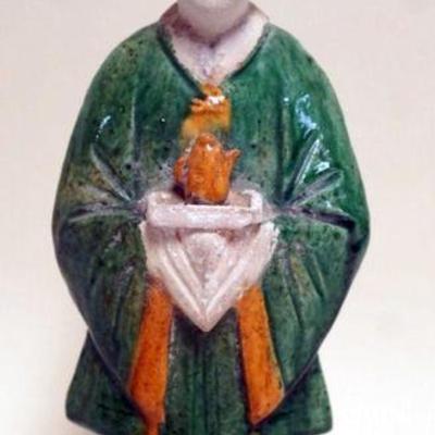 1226	CHINESE TERRACOTTA STATUE OF WOMAN SERVING TEA, APPROXIMATELY 13 IN H
