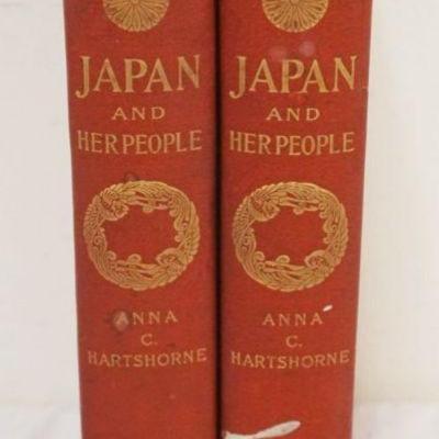 1286	2 VOL SET JAPAN & HER PEOPLE, ANNA C HARTSHORNE 1902
