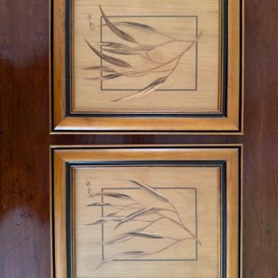 Signed & Dated Original Baz Foster Marquetry Picture - 'Melaleuca Series'