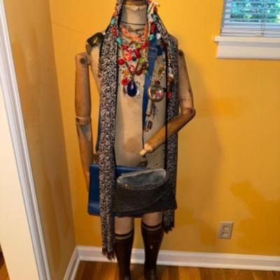 Antique Articulated Mannequin & Southwest-Inspired Jewelries