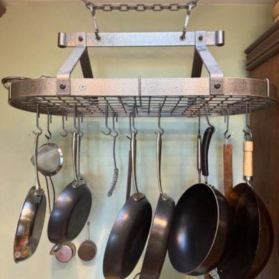 Heavy Duty Enclume Ceiling Pot Rack w/ Hooks (Approx. $500 - $700)
