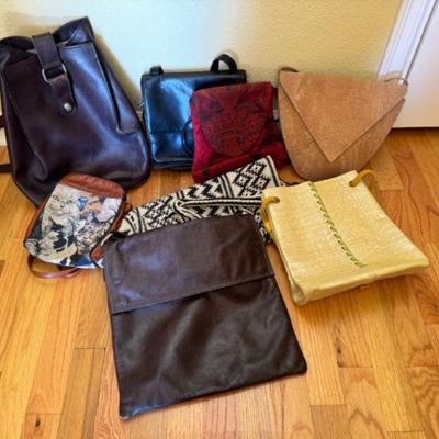 Collection of Classic Bags in Leather, Tapestry & Handwoven Crafts	