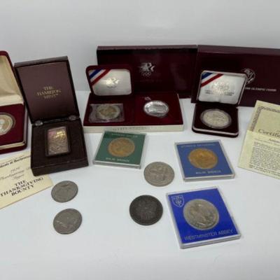 ﻿Collector's Set of 12 Coins: Olympics, Warwick Castle, Hamilton Mint+	