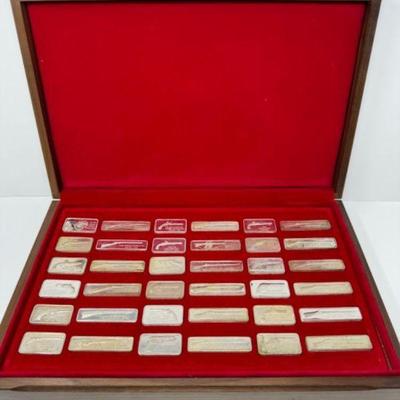 Lincoln Mint "American Weapons Hall of Fame" Sterling Silver Ingot Set	