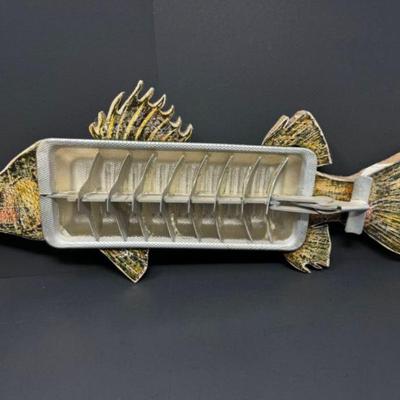 Artistic Wall Hanging Fish from Vintage Ice Cube Tray	