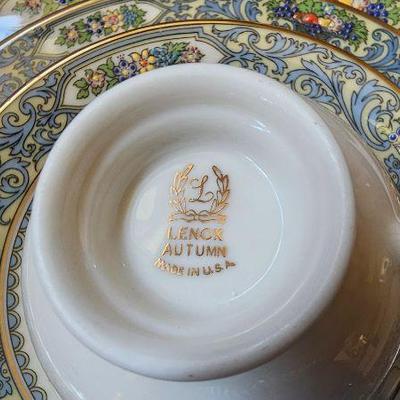 Lenox- Autumn Blue- 46 pc. Note- Place Settings have been priced as sets