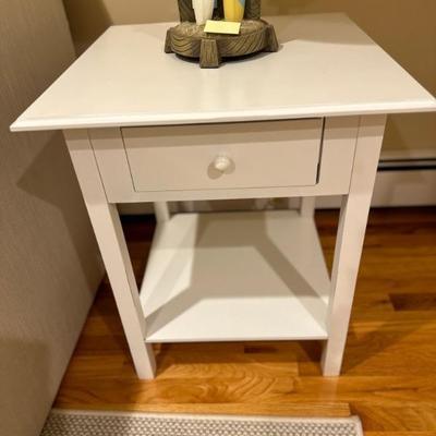 white side table