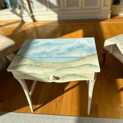 hand painted cabinet