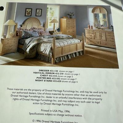 view of the whole set for the kings size bedroom set